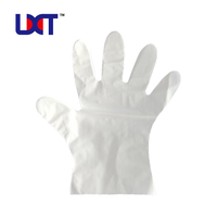 Gants jetables en TPE résistants à la chaleur, imperméables, écologiques, d'épaisseur moyenne, flexibles, à texture lisse pour le nettoyage et l'utilisation en cuisine
