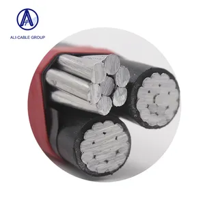 Câble Ali OEM/ ODM ABC conducteur en aluminium 16mm fils électriques solides câbles d'alimentation à tête mobile