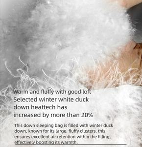 <span class=keywords><strong>Sac</strong></span> <span class=keywords><strong>de</strong></span> <span class=keywords><strong>couchage</strong></span> d'hiver pour le camping en temps froid, <span class=keywords><strong>ultra</strong></span> léger, chaud, rembourré <span class=keywords><strong>de</strong></span> duvet <span class=keywords><strong>de</strong></span> canard, imperméable, <span class=keywords><strong>compact</strong></span>, en nylon, 1300g -5C à 10C - Product Image 4
