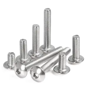 China Manufacturer OEM Stainless Steel Hex Socket Button Head Screws ISO7380 Screw