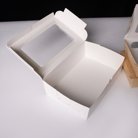 Boîte à sushi en kraft sur mesure, rectangulaire, avec fenêtre transparente, conteneur à sushi jetable à emporter, boîte d'emballage alimentaire en gros OEM