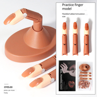 Nail art pratique doigt mobile mécanique joint main nail art modèle prothétique main flexible manucure mettre en œuvre