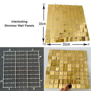 Paneles de Lentejuelas de Plástico, 25 Piezas por Caja, Decoración de Pared Brillante para Bodas, Fiestas de <span class=keywords><strong>Cumpleaños</strong></span> y <span class=keywords><strong>Eventos</strong></span>, Nuevo, Disponible en Almacén <span class=keywords><strong>Local</strong></span> de EE. UU. - Product Image 4