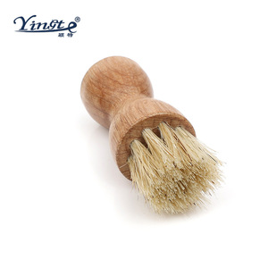 Cepillo para zapatos Yinste de madera maciza con cerdas de cerdo para pulir y cuidar los zapatos - Product Image 1