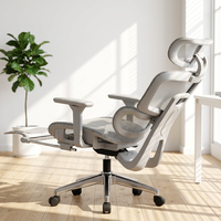 Chaises de bureau ergonomiques réglables avec accoudoirs en PU, chaise de bureau inclinable en maille, chaise de bureau pivotante, chaise de bureau de direction