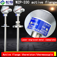 Thermocouple à bride actif WZP-330/WRN-330 / Résistance en platine PT100 / Capteur de température PT100