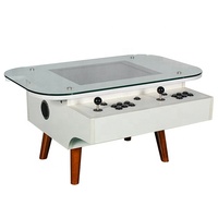 Console rétro en fer de 19 pouces, jeux de 60 en 1 à pièces, table d'arcade cocktail, machine de jeu de style rétro à vendre