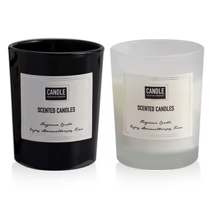 Vela de Lujo Personalizada de 15 Horas, Etiqueta Privada, Frasco de Vidrio Negro Mate, Velas Aromáticas de Cera de Soja - Product Image 6