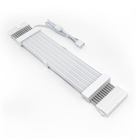 Kabel Ekstensi RGB 8Pin 24Pin ARGB ATX untuk Casing PC, Pengisian Cepat 3A, Kabel Daya Motherboard Komputer PVC Berwarna