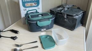 Loncheras Eléctricas con Calefacción para Adultos, Lonchera Eléctrica de 80 W, Calentador de Alimentos, 12/24/110 V, Lonchera Calentable de 1.5 L - Product Image 6