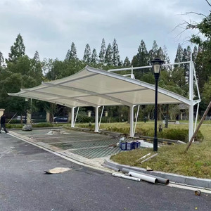 <span class=keywords><strong>Tettoia</strong></span> in Acciaio con Struttura a Membrana PVDF per Esterni, Garage, Tettoie e Carport, Tenda per Auto - Product Image 3