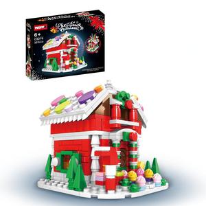 Bloques de Construcción Yuglow 3D, Santa Claus, Árbol de Navidad, Casa de Jengibre, Escultura de Hielo, Ladrillos Pequeños de Plástico para Manualidades, Juguete Educativo - Product Image 2