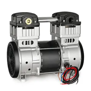 Pompe à double piston portative de moteur de compresseur d'air micro silencieux sans huile de 1100W