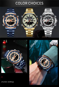 Nuevo CURREN 8404 LED <span class=keywords><strong>reloj</strong></span> masculino <span class=keywords><strong>cuenta</strong></span> regresiva Digital cronógrafo alarma dos veces cuarzo hombre <span class=keywords><strong>reloj</strong></span> de pulsera impermeable oro regalo Relojes - Product Image 6