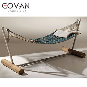 Serie moderna all'aperto autoportante amaca per Villa giardini e tenute maniero materiale di legno durevole - Product Image 5