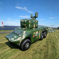 Déguisement de char gonflable camouflage personnalisé, accessoires de scène extérieurs, modèle de camion gonflable, char factice gonflable à vendre