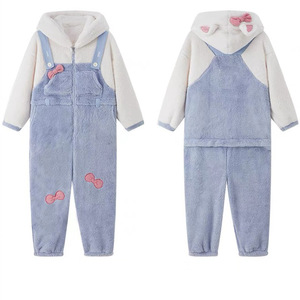 <span class=keywords><strong>Mono</strong></span> de Invierno para Mujer, Diseño de Dibujos Animados, Terciopelo <span class=keywords><strong>Coral</strong></span> Térmico, Grueso y Afelpado, Estilo 2026 - Product Image 5