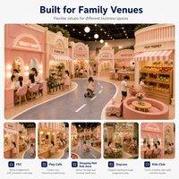 Conjunto de Equipos de Juego Suave Comercial, Color Pastel, para Mercado, Ciudad, Jardín, Isla de Asientos, con Certificación TUV, para Zona Infantil de Centro Comercial