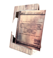 Boîtes à cartes de table pliables 3D multicouches de qualité supérieure avec doublure en éponge, en carton, personnalisables pour les boissons