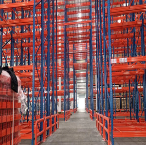 Rayonnage à double profondeur personnalisé pour économiser de l'<span class=keywords><strong>espace</strong></span> avec verrous de sécurité et protections de montants pour entrepôts modernes de grande taille - Product Image 5