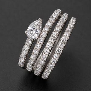 Anello a Goccia Multistrato per Donne, Gioiello da Dito alla Moda e Trendy - Product Image 3