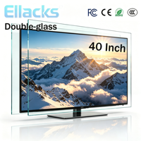 Ellacks TV LED LCD 40 Inch DVB-T2 Digital ATV DTV 2K FHD dengan Antarmuka CE FCC RoHS CB
