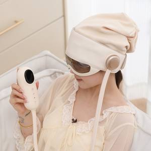 Casque de soulagement des maux de tête rechargeable, 6 zones de pétrissage, airbag, massage du front, des tempes et de la tête pour le soulagement des migraines et du stress avec chaleur et <span class=keywords><strong>musique</strong></span> - Product Image 2