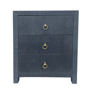 โต๊ะข้างเตียงไม้เนื้อแข็งแบบใหม่ ดีไซน์ทันสมัย พร้อมช่องเก็บของและผ้าหุ้มสำหรับบ้าน - Product Image 1