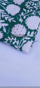 Hand Stitched Printed Cotton Kantha <b>Quilt</b> Traditional Floral Design All Season Home Decor <b>Throw</b> Organic Material - Product Image 3