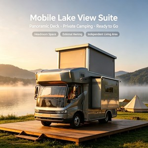 <span class=keywords><strong>Camping</strong></span>-<span class=keywords><strong>car</strong></span> hybride BYD classe C, structure en tube d'aluminium, panneaux E0, fenêtres en acrylique, chauffage au diesel, chauffe-eau, escapade du week-end - Product Image 2