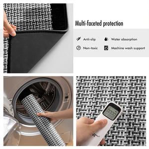 Alfombrillas Antideslizantes para Escaleras con Patrón Geométrico Rectangular, Alfombra Antideslizante para Uso Doméstico, Sin Adhesivo, Fácil de Instalar - Product Image 5