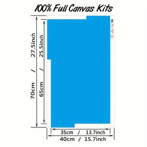 Pintura de Diamantes Acrílica Redonda Personalizada de 40*70cm, Pintura de Diamantes Creativa para Decoración del Hogar - Product Image 2