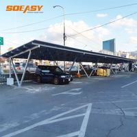 Systèmes de carport solaires SOEASY, carports solaires en aluminium pour le stationnement des voitures