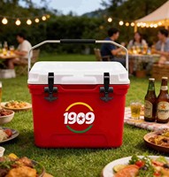 Glacière isotherme portable et réutilisable de 20 litres, étanche, en PE rotomoulé, écologique, pour aliments et boissons, conservation de la fraîcheur jusqu'à 5 jours