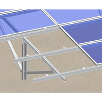 Kit de support pour panneaux solaires bifaciaux sur socle en béton, résistant aux vents de 60 m/s, système de montage au sol
