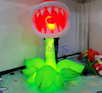 Plante Gonflable Géante Bizarre et Carnivore, Fleur Monstre à Bouche Personnalisée pour Scène d'Activités Thématiques
