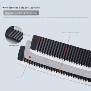 Juego de Cuchillos de Cocina Ergonómicos de 6 Piezas de Acero Inoxidable, Ambidiestros, Duraderos, de Precisión, con Revestimiento Antiadherente, Regalo para el Hogar y la Cocina - Product Image 5