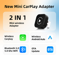 Adaptateur sans fil CarPlay pour voiture Rhythm Best Auto, compatible Apple et Android, avec appels mains libres sans latence et chargeur électronique