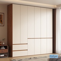Armoire de chambre en bois massif, meuble de rangement moderne pour chambre à coucher, vente en gros directe d'usine