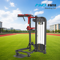 Machine à mollets verticales haut de gamme MND FM18 pour la musculation des jambes en salle de sport commerciale et centre de fitness