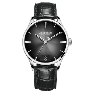 Reloj AGELOCER Original Budapest de Acero Inoxidable para Hombre, Calendario, Fecha, Mecánico Automático, Regalo de Cumpleaños para Hombre - Product Image 6