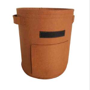 Sac de plantation en tissu non tissé en feutre noir végétal durable et écologique pour le stockage mural - Product Image 3