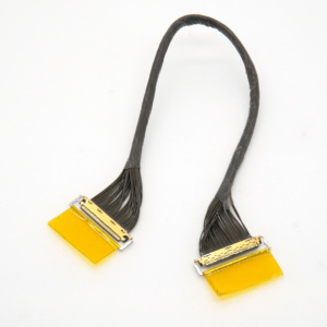 Kabel Sinyal Koaksial Halus 2.0mm Pitch Dupont 30P ke 20454 40Pin, Panjang Kustom, Perakitan Kabel LVDS Terproteksi untuk Layar Notebook - Product Image 4