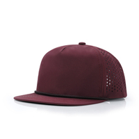 Gorra de Golf Personalizada de Verano, de Secado Rápido, Deportiva, con Cierre a Presión, con Cuerda, Transpirable, Ajustable, Unisex, de 5 Paneles, con Visera Plana