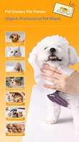 Lingettes nettoyantes florales pour animaux de compagnie (80 unités) – Élimination des taches de larmes, désodorisantes, sans rinçage – Pour chats et chiens – 180x150mm – Modèle DBSJ104