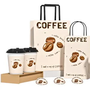 JIANI umweltfreundliche hochwertige Kaffee-Papierbecher individuell bedruckte doppelwandige Becher einweg-Papierbecher für Kaffee Saft Getränk