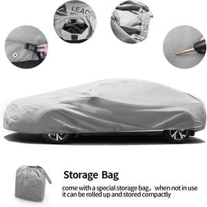 Couverture de <span class=keywords><strong>voiture</strong></span> non tissée respirante à 4 couches Housse de <span class=keywords><strong>voiture</strong></span> tous temps Housse de <span class=keywords><strong>voiture</strong></span> imperméable extérieure - Product Image 3