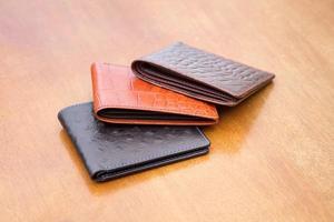5. Elegant Leather <b>Card</b> <b>Wallet</b> for Men with Crocodile Texture Slim Foldable Pocket Storage and Compact Design - Product Image 2