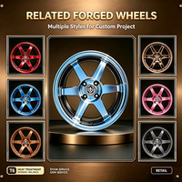 Jantes en alliage forgé en stock 15x7J ET 38 4 trous 4x100 pour Toyota Vios Yaris Honda Fit City Kia K2
