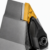 Porte-outil de tournage CNC de précision DVVNN à angle d'approche de 72,5 degrés, compatible avec les outils de tournage série VNMG1604